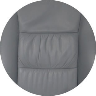 Пример химчистки кресла с сухой кожей